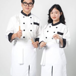 Đồng phục áo bếp kèm tạp dề Handy Uni