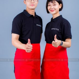 Áo đồng phục quán cafe thương hiệu Dingtea