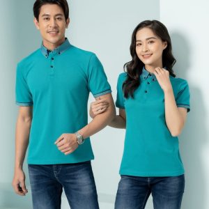 Áo thun đồng phục xanh lơ BESTSELLER năm 2026 ấn tượng, form Regular Fit, vải Pique Cool 