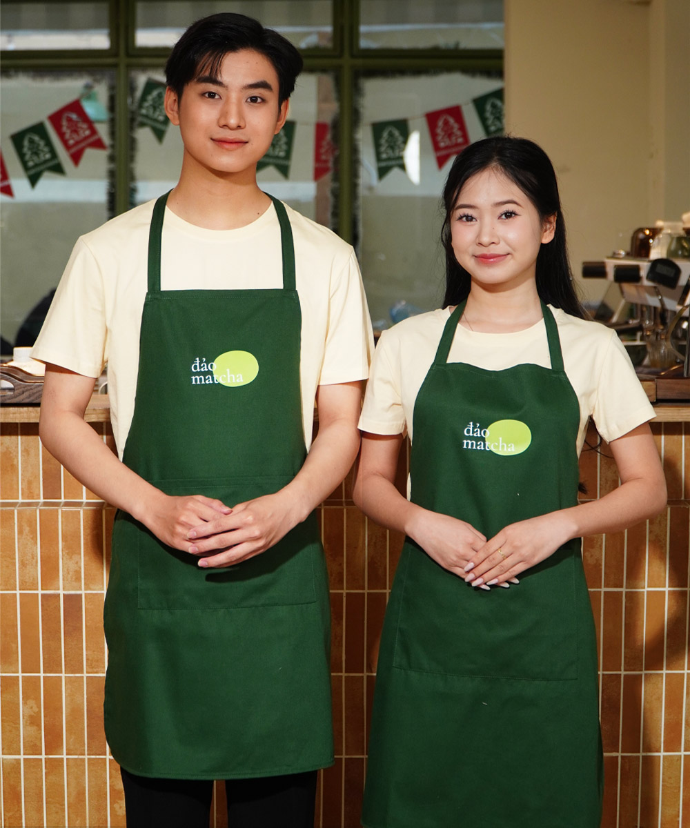 Combo Đồng Phục Đảo Matcha: Tạp Dề & Áo Phông Giá Tốt