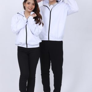 Đồng phục áo chống gió màu trắng