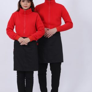 Áo khoác nỉ đồng phục màu đỏ