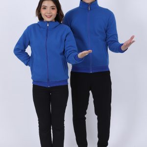 Đồng phục áo khoác nỉ màu xanh dương