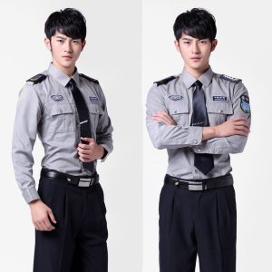 Đồng phục bảo vệ khách sạn màu ghi chuyên nghiệp