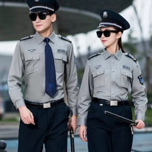 Đồng phục bảo vệ khách sạn màu đen phối xám