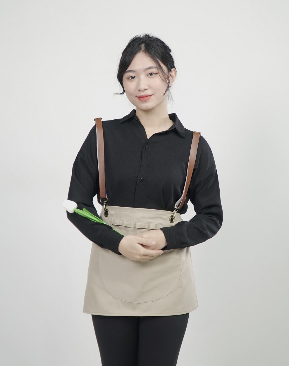 Tạp dề đồng phục cửa hàng hoa mẫu 02