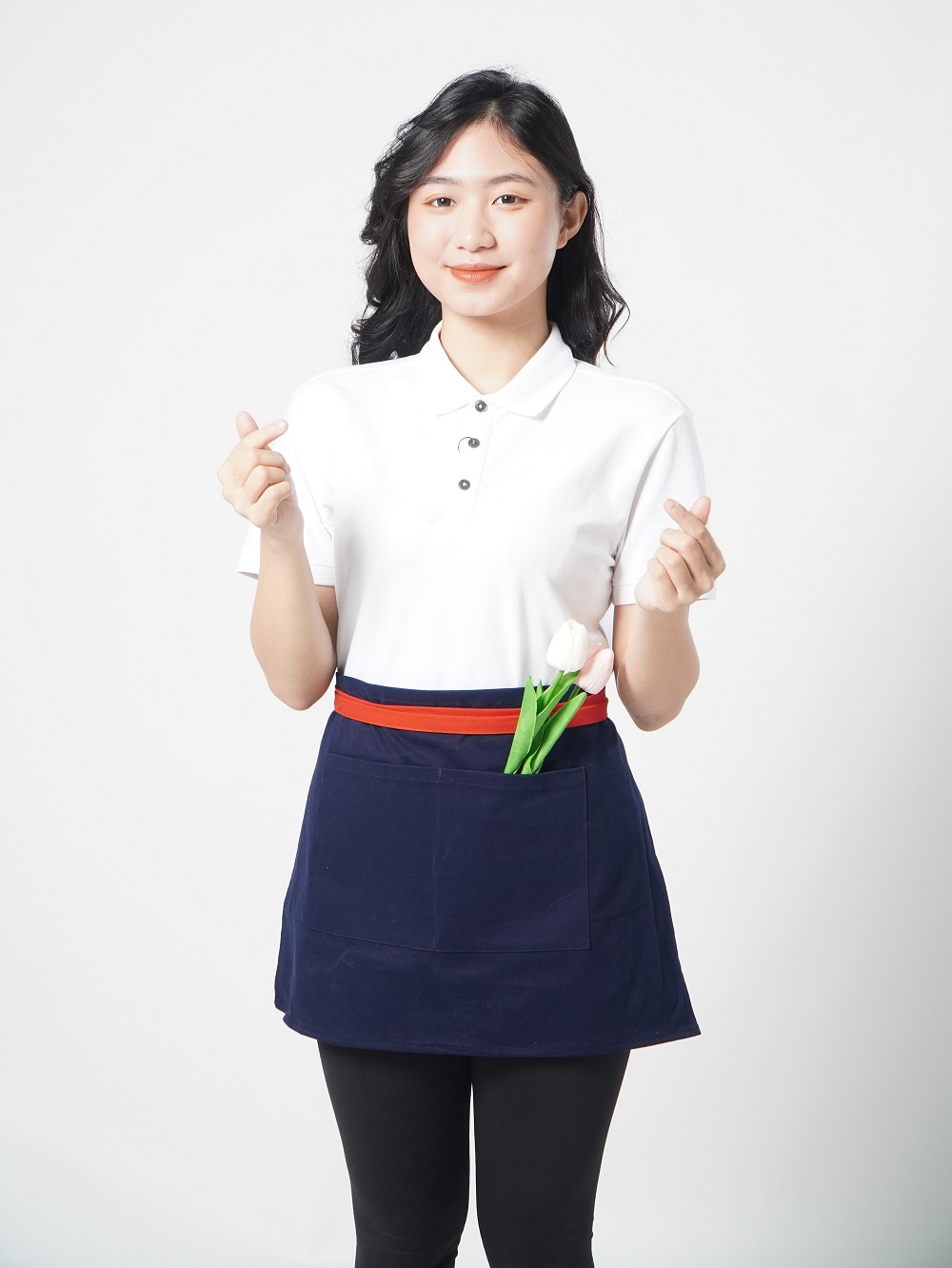 Tạp dề đồng phục cửa hàng hoa mẫu 01