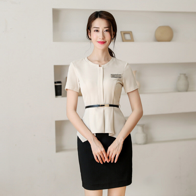 Đồng phục lễ tân spa mẫu 01