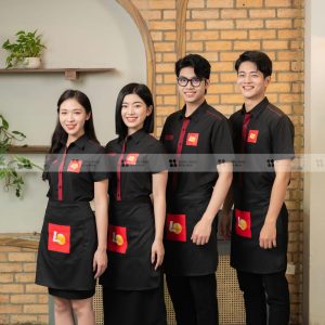 Áo thun nhà hàng Lotteria đồng phục