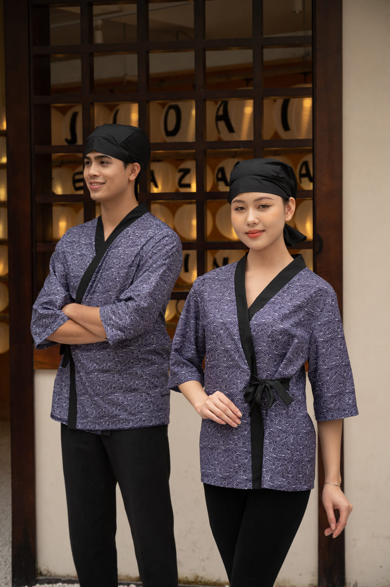 Đồng phục nhà hàng Nhật Bản mẫu 10