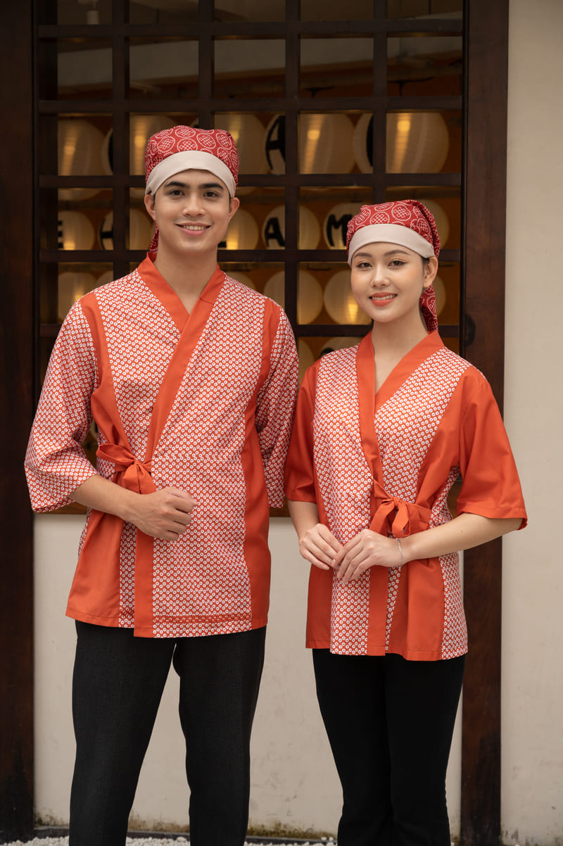 Đồng phục nhà hàng Nhật Bản mẫu 12