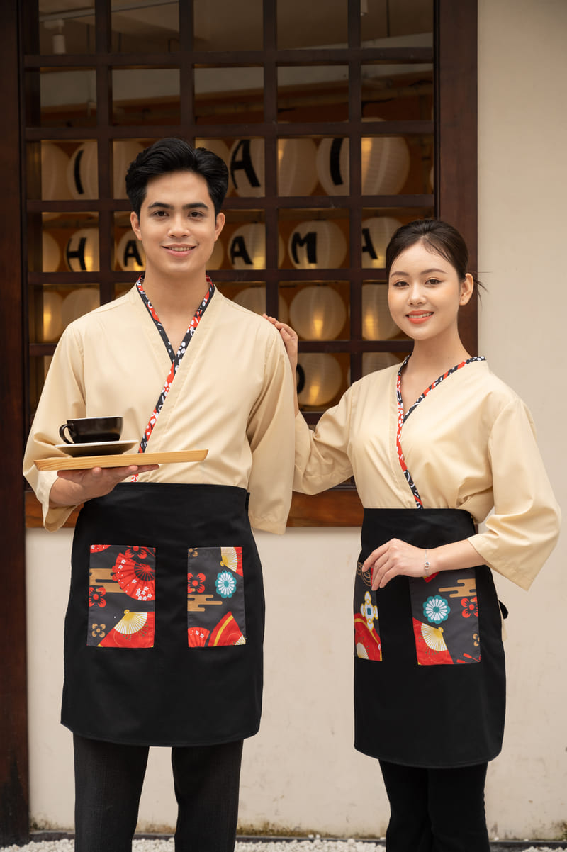 Đồng phục nhà hàng Nhật Bản mẫu 13