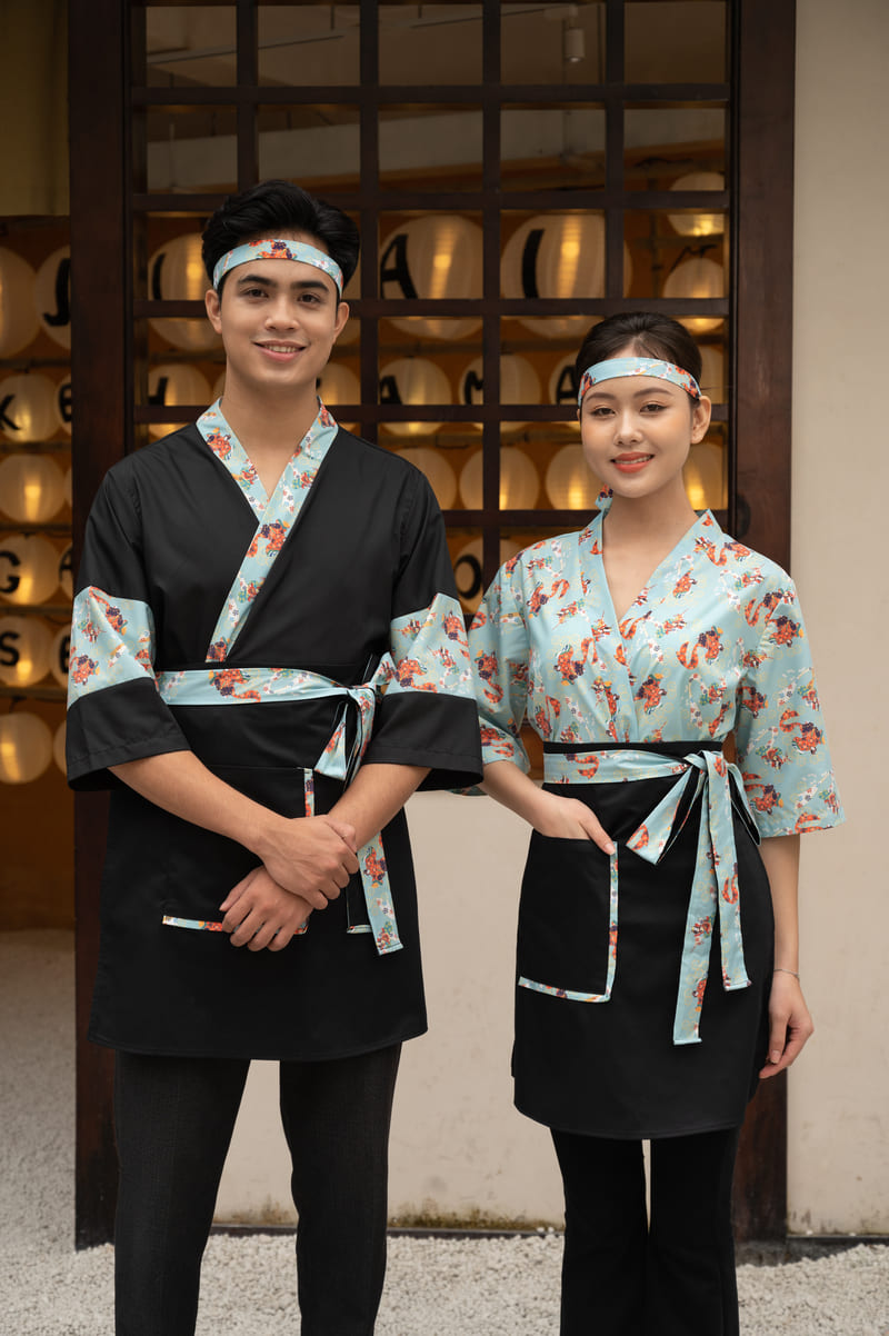 Đồng phục nhà hàng Nhật Bản mẫu 14