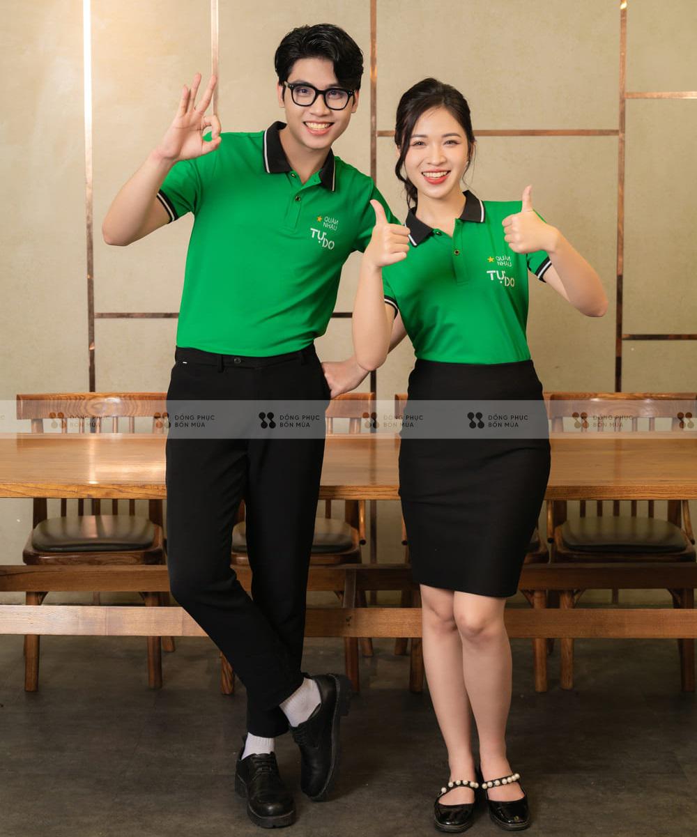 Áo đồng phục nhà hàng quán Nhậu Tự Do