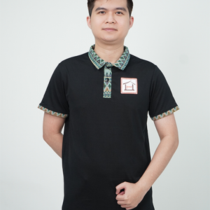 Đồng phục nhà hàng Việt Nam - Áo polo phối họa tiết thổ cẩm