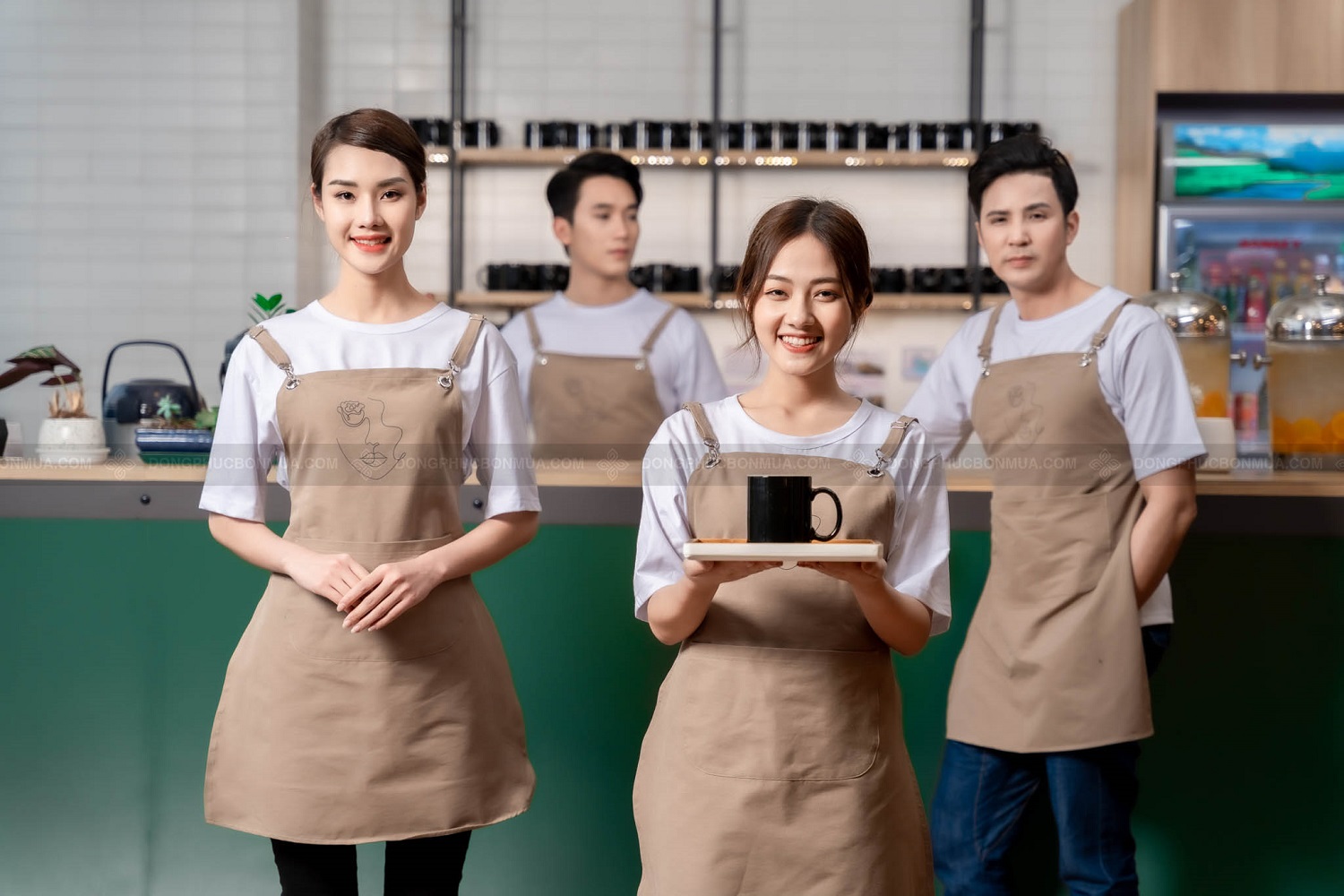 Đồng phục quán cà phê Handy Uni mẫu 8