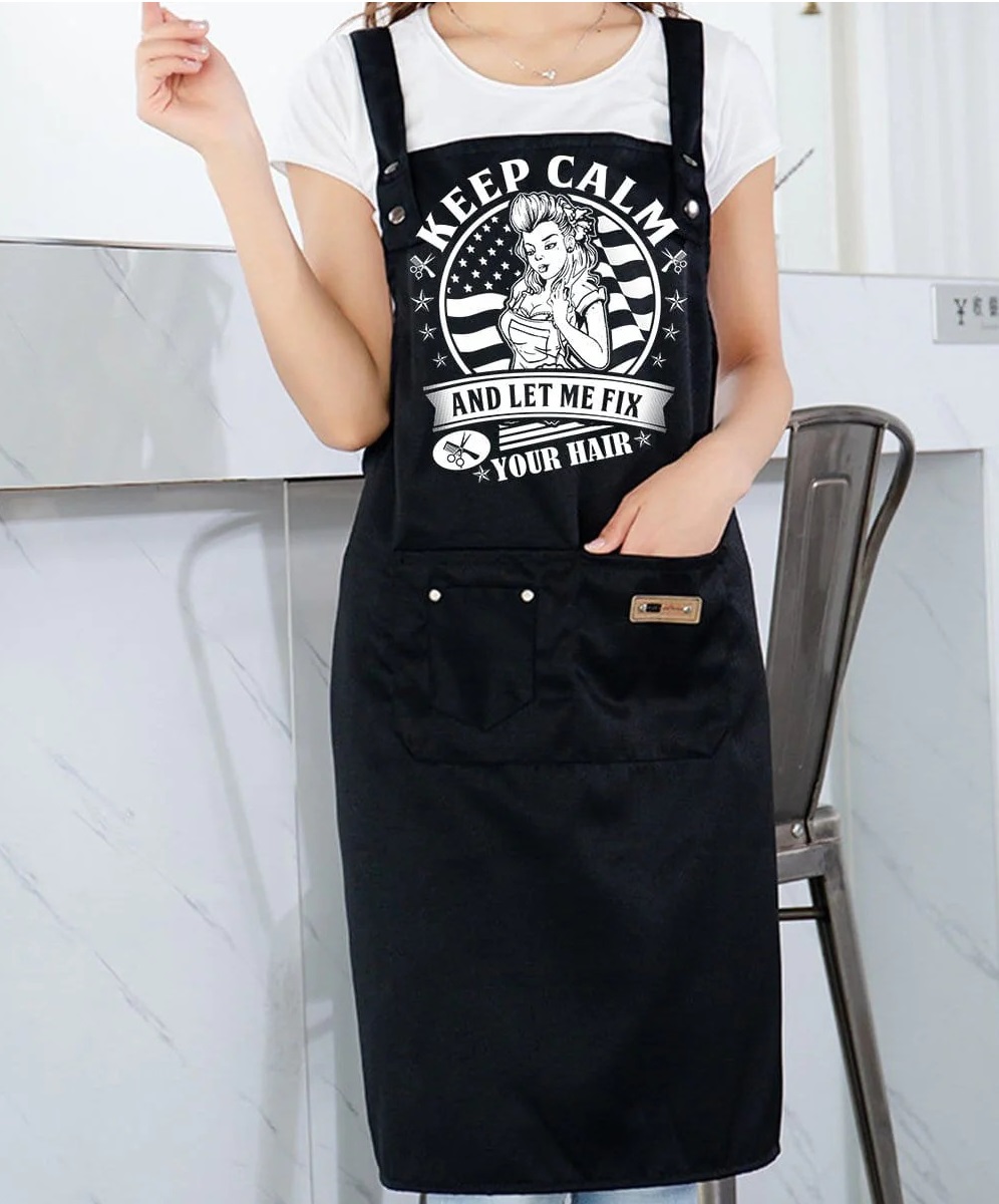 Tạp dề đồng phục salon tóc mẫu 11