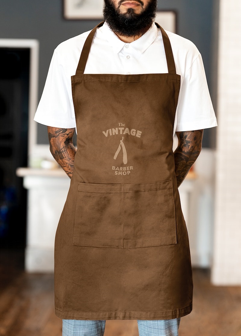 Tạp dề đồng phục salon tóc mẫu 12