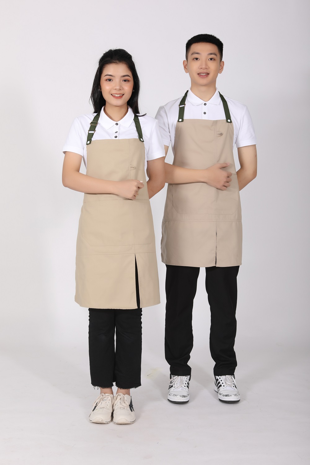 Tạp dề đồng phục salon tóc mẫu 03