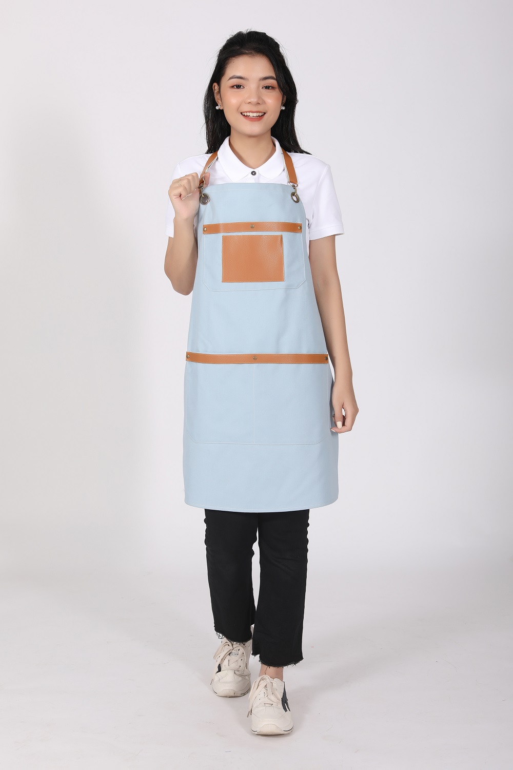 Tạp dề đồng phục salon tóc mẫu 05