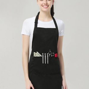 Tạp dề đồng phục tiệm nail màu đen tiện lợi