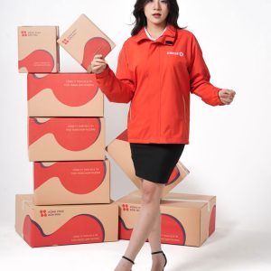 Đồng phục áo khoác gió chống nước thương hiệu Circle K