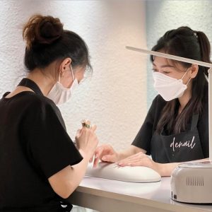 Tạp dề nails màu đen form Loose Fit, vải cotton lạnh [Giá tốt] 